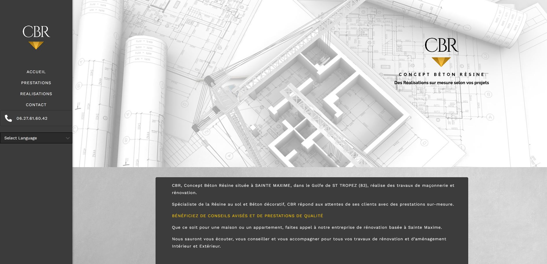 Concept beton resine