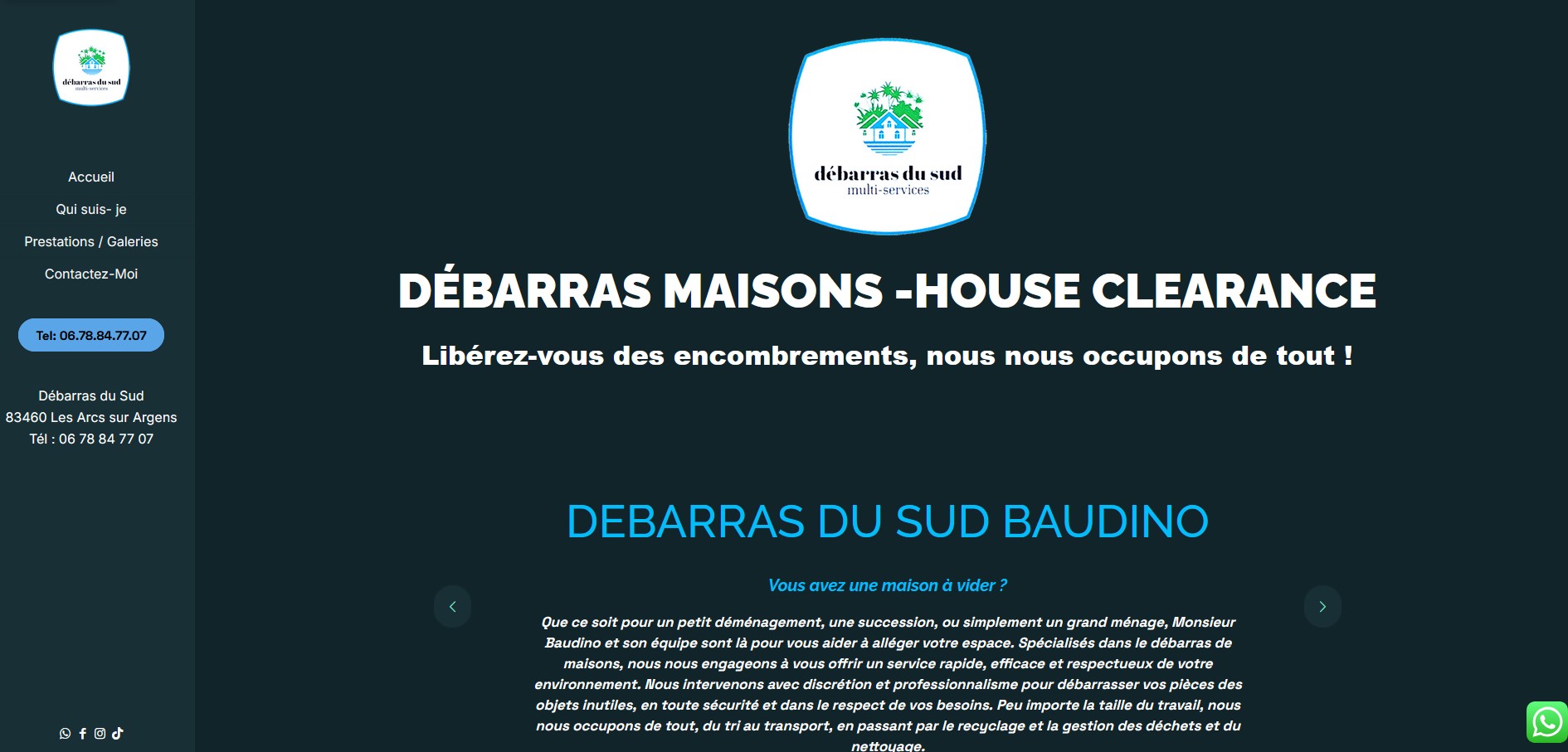 Debarras du sud baudino